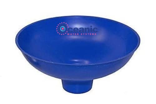 Oceanic Water Systems Funnel for Water Softener, Resin, Carbon Media - 2.5" x 10" Large Plastic Wide Mouth Funnel, Multipurpose Plastic Funnels for Home, Jar Filling, and Softener Use (1)