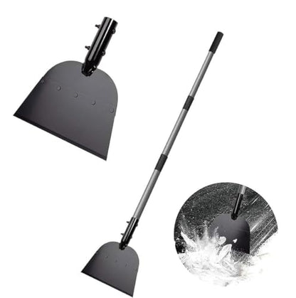 Gardenpal Flat Shovel,Snow Shovel, Ice Scraper, 54 inch Snow Ice Chopper for Walkway,Garden Cleaning Ice Removal Tool for Road