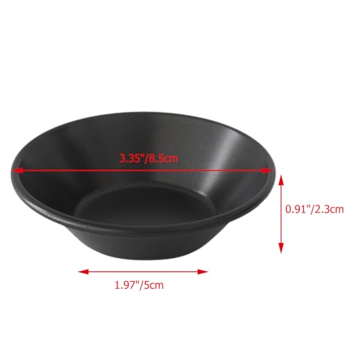 8 Pack Egg Tart Molds, 3 Inch Carbon Steel Tart Pans, Reusable Cake Baking Tin for Pies, Tartlet, Quiches, Pastel de Nata - Black - color: Black