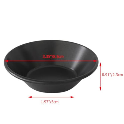 8 Pack Egg Tart Molds, 3 Inch Carbon Steel Tart Pans, Reusable Cake Baking Tin for Pies, Tartlet, Quiches, Pastel de Nata - Black - color: Black