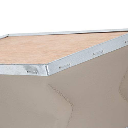 Bee Smoker Box, Bee Smoker for Beekeeping Wood Stainless Steel Bee Smoker Box Replacement Parts for Beekeeping Supplies Starter Kit