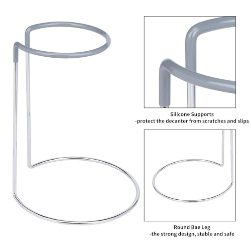 Wine Decanter Drying Stand with Rubber Coated Top to Prevent Scratches, Wine Decanter Drying Rack for Standard and Large Wine Decanters, Wine Decanter NOT Included, (with Cleaning Brush) - style: Decanter Drying Stand B