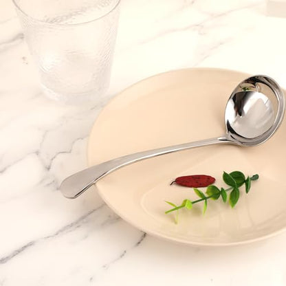 Gravy Ladle 7.9'' Stainless Steel Silver Small Ladle Sauce Soup Ladles Mirror Polished Kitchen Utensil for Spooning Gravy Sauce Soup