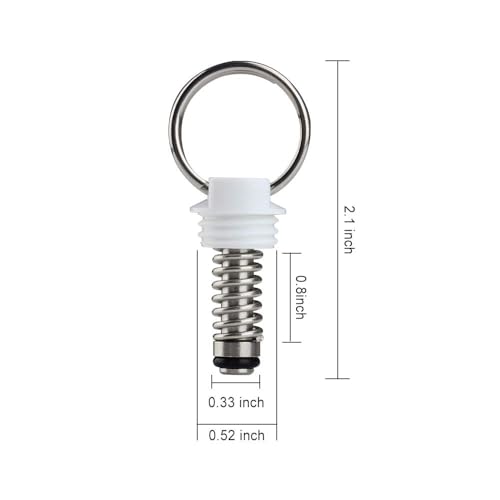 FERRODAY 4PCS Corny Keg Pressure Relief Valve, Plastic Ball Lock Keg Lid Relief Valve for Cornelius Corny Keg Lid Brewing Equipment Replacement Kit
