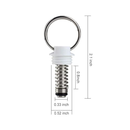 FERRODAY 4PCS Corny Keg Pressure Relief Valve, Plastic Ball Lock Keg Lid Relief Valve for Cornelius Corny Keg Lid Brewing Equipment Replacement Kit