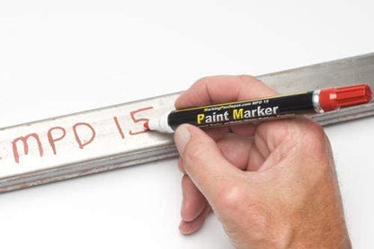 Enamel Paint Markers - MPD-15 MEDIUM - Mineral Tones - Permanent, Waterproof, Quick-drying (Mineral Tones | Black, Silver, Gold, Tan) - color: Mineral Tones | Black, Silver, Gold, Tan