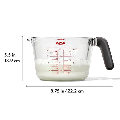 OXO Good Grips 4 Cup Glass Measuring Cup - size: 4 Cup (No Lid)