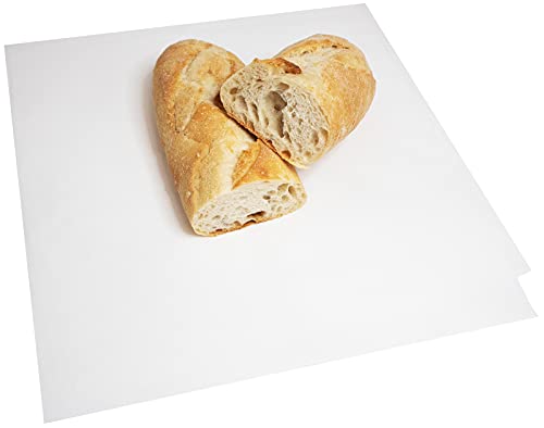MADE IN USA 1,000 Sheets of Grease-Resistant Food Grade Waxed Kraft Deli Tissue Paper, 12" X 12" (White) - color: White