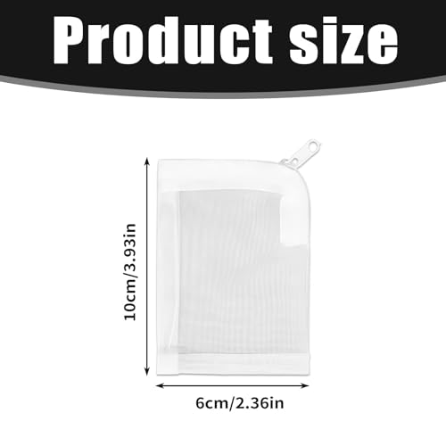 Aquarium Filter Media Bags 15pcs Fish Tank Ultra Fine 100 Micron Mesh Bags with Plastic Zipper for Bio Rings Ceramic and Activated Carbon (3" x 4")