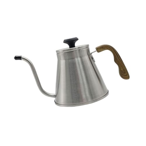 1.2L Stainless Steel Drip Coffee Kettles with Integrated Thermometers and Ergonomic Handle for Brewing Modern Design Kettles - color: Primary Color