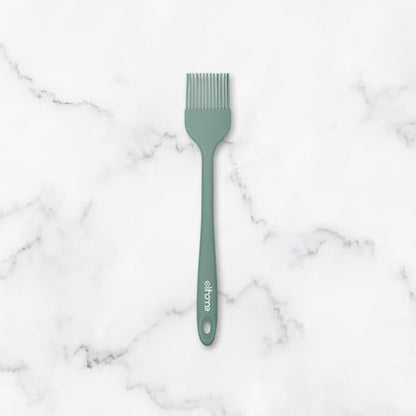Elihome Mini Silicone Basting Pastry Brush, Cooking Brush for Oil Sauce Butter Marinades, Food Brushes for BBQ Grill Kitchen Baking, Baster Brushes Baste Pastries Cakes Meat Desserts, Food Grade, Sage - color: Sage Green