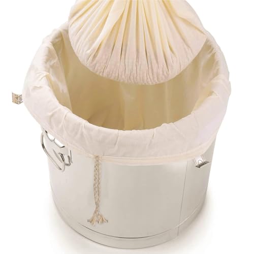 Extra Large(26"x22") Brew Bags for Home Brewing Wine, 100% Cotton Fine Mesh Cheesecloth Bags, Reusable Thickened Strainer with Draw String, Tea Juice Bag, Filter Impurities(X-Large, 2 Pack)