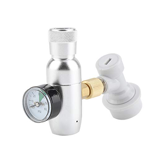 16g Regulator CO2 Charger Kit Gas Disconnect Stainless Steel Beer Kegerator Home Draft Beer Bottle Homebrew Accessories(0-60PSI)