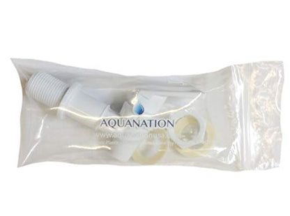 AquaNation BPA Free Replacement Water Cooler Faucet Bottle Jug Ceramic Water Crock Reusable Tap Spout Beverage Lever Pour Dispenser Valve Gravity Water Spigot - Made in USA (1, White) - color: White