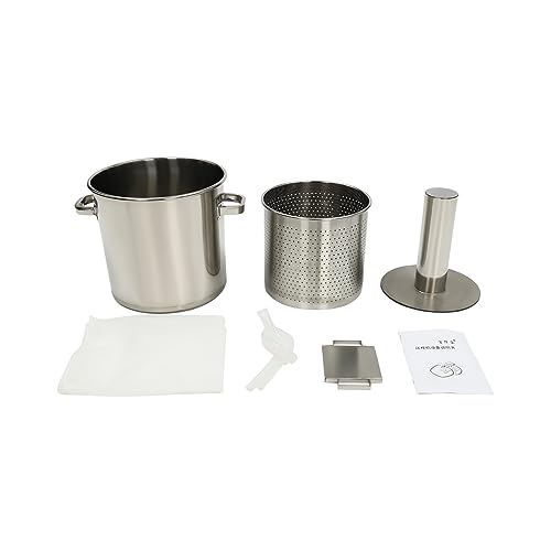 22L Fruit Wine Press, Manual Stainless Steel Cider Press with Hydraulic, Wine, Grape, Apple Press for Wine and Juice Making Supplies (22L) - style: 22L