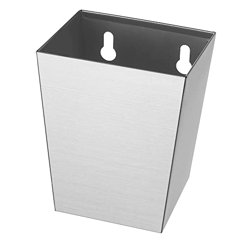 Brushed Silver Bottle Top Collector Wall Mount Beer Cap Catcher Stainless Steel Narrow - color: Brushed Silver