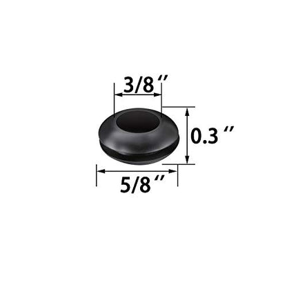 Mudder 20 Packs Airlock Grommet, Fermenter Lid Grommet Silicone for Homebrewing, Straws, Airlock, Beer, Wine, Silicone Bucket Fermenter Lid, 5/8 Inch OD and 3/8 Inch ID
