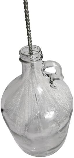 Turbo Carboy Cleaner Brush 27" Long Power Drill Attachment Bendable Plastic Bristle Cleaning Brush Clean Water Jugs Carboys Pails Demijohns w/Ease Attaches to Standard drill for Turbo Cleaning Action