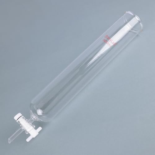stonylab Dropping Funnel, Borosilicate Glass Burette Funnel with PTFE Stopcock for Laboratory and Home Use, 500 ml - size: 500 ml