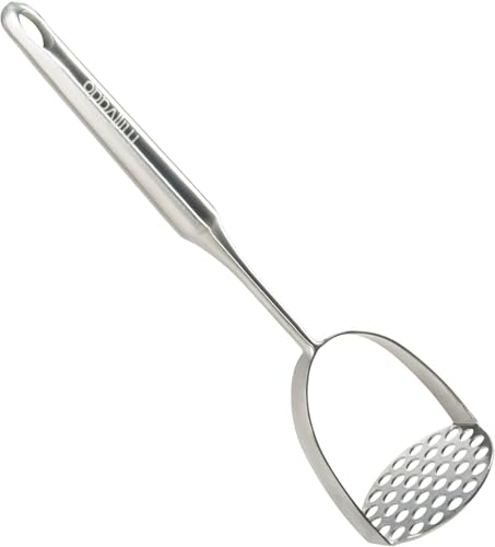 Millvado Potato Masher Stainless Steel, Best Mashed Potatoes Masher Kitchen Tool, Potato Smasher For Potatoe, Avocado, Sweet Potato, Beans, Large Heavy Duty Metal Mashing Utensil, 12.5 Inch - color: Potato Masher