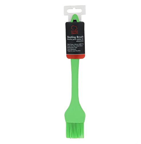 Chef Craft Premium Silicone Basting Brush, 10.25 inch, Green - color: Green