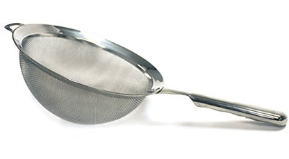 Norpro, 8" KRONA Stainless Steel Double Mesh Strainer, 8", as shown - size: 8"