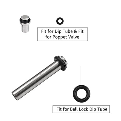 4 Sets Beer Keg O-Ring Gasket for Cornelius Keg Lid O-ring Beer Keg Post O Ring for Corny Keg Dip Tube Replacement O-Ring Beer Keg Poppet Valve O Ring Wear-Resistance Home Brew Keg Gasket