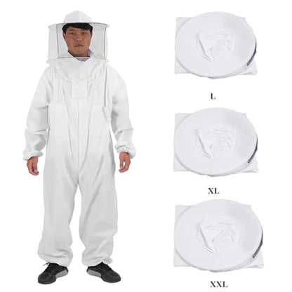 Mosquito Suits For Adult Beekeeper Protective Suit Breathable Bee Keeping Full Body Suit Beekeeping Protective Equipment - color: Xx-large