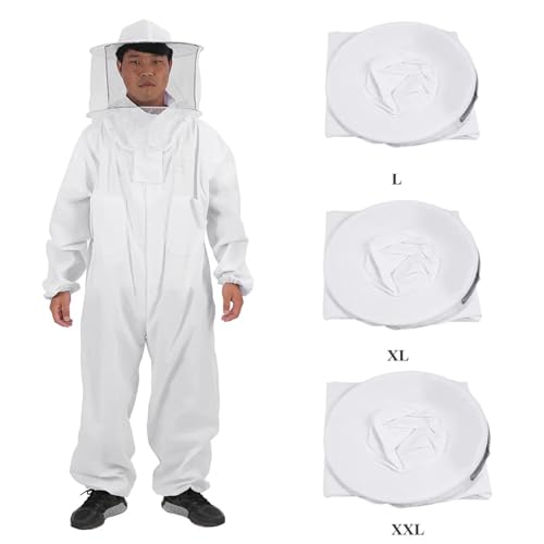 Mosquito Suits For Adult Beekeeper Protective Suit Breathable Bee Keeping Full Body Suit Beekeeping Protective Equipment - color: X-large