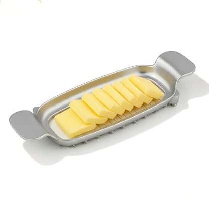 Butter Slicer Stainless Steel Butter Cutter for Butter Cheese | Even 0.25" Slices, Strong Wire, Ergonomic Handle, Multi-Use Kitchen Tool