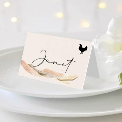 10 Sheets(500 Qty) Meal Stickers,Wedding Food Choice Sticker for Place Cards, Beef, Chicken,Fish (Black) - color: Black