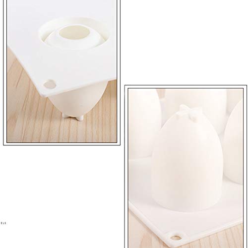 OCPO KITCHEN Easter Egg Silicone Mold for Baking Chocolate Easter Eggs, Mousse Cake, Jello, CheeseCake, Ice Cream, Dessert, Cake Decoration Mold (8-Cavity) - style: Egg (8-Cavity)