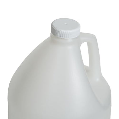 FastRack 1-Pack 1 Gallon Water Bottle - Round Plastic Jug Container with Lid | White Food Grade Gallon Water Jug, BPA-Free, Leak-Proof Pitcher with Lid Fermentation, Brewing, Storage & More - size: 1 x 1 Gallon