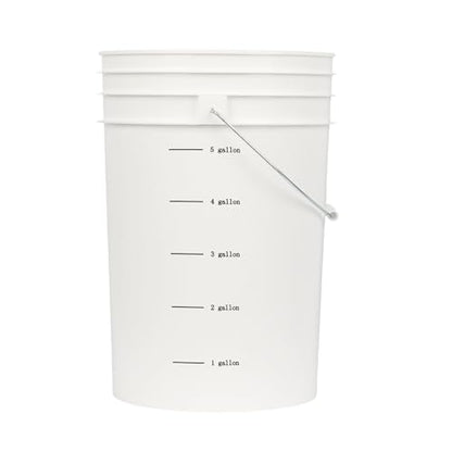 U.S. Solid 6.5 Gallon Fermenter Bucket with Airlock & Spigot | Food-Grade Plastic, BPA-Free | Primary Fermentation Vessel for Beer, Wine, Pickles | Screw-Top Lid - size: 6.5 gallon(1-PACK, Screw Cap)