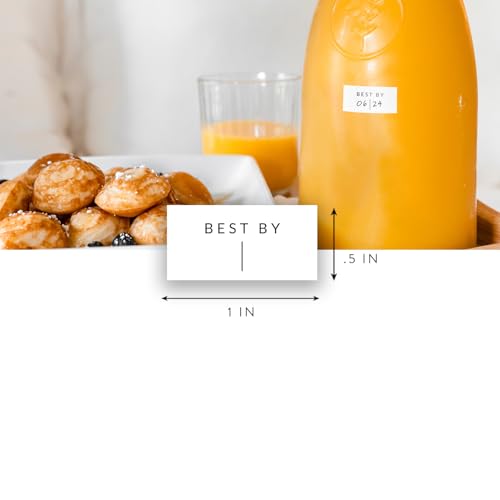SAVVY & SORTED Expiration Date Pantry Labels,176 Waterproof Food Expiration Date Label for Containers, Kitchen Stickers for Food Freshness, Use by Meal Prep Labels, Best By Write On Labels - style: White Expiration Labels