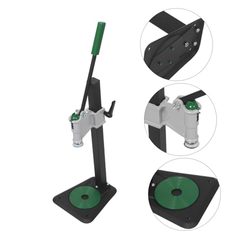 VALICLUD Manual Beer Bottle Capper Tool with Adjustable Height 7.8"-18.3" for 26mm/29mm Crown Caps and Wine Bottles, Iron Construction with Stable Tabletop Base and Effortless Sealing