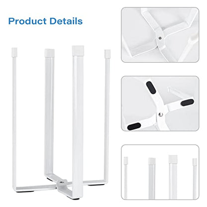 Kitchen Countertop Drying Rack for Bottles, Cups and Plastic Bags - Multifunctional Holder with Shelf and Trash Bag, White - color: White