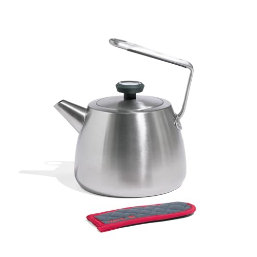 Made In Cookware - 2 QT Kettle - Stainless Steel - With Built-In Temperature Gauge - Includes Handle Sleeve - Induction Compatible - color: Stainless Steel