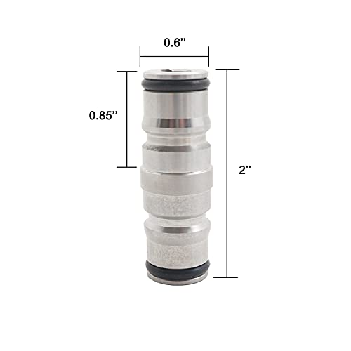 2pcs 304SS homebrew keg ball lock Quick Disconnect Jumper Post-Double Ended Corny ball lock Post