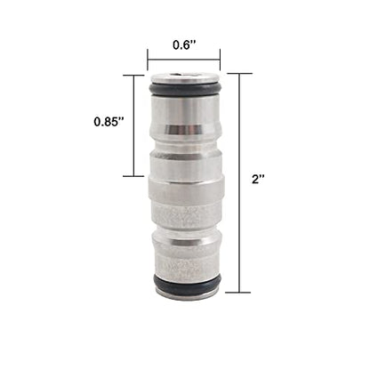 2pcs 304SS homebrew keg ball lock Quick Disconnect Jumper Post-Double Ended Corny ball lock Post