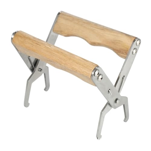Beekeeping Frame Gripper, Frame Holder, Frame Lifter Tool - Stainless Steel Beekeeping Equipment Bee Hive Frame Grip Tool (Color : Wood) - color: Wood