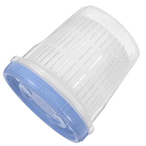 Pickle Jar with Strainer 1250ml Leakproof Kimchi Storage Container Food Storage Container for Fermenting and Pickling with Airtight Lid and Blue Lid