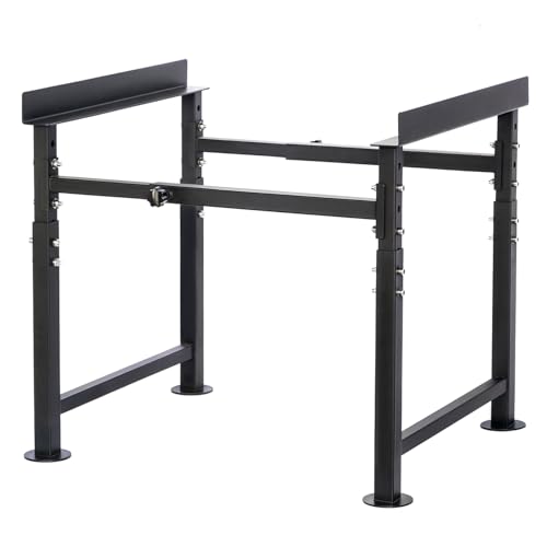 Bee Hive Stand for 8 & 10 Frame Beehive Boxes, Metal Bee Hive Stand, Adjustable Height 16.1"-20.9" & Adjustable Width 15"-19", Easy to Assemble Bee Stand for Beekeeping Supplies & Tools (Black)