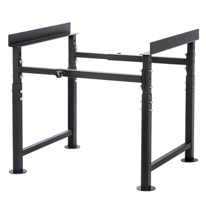 Bee Hive Stand for 8 & 10 Frame Beehive Boxes, Metal Bee Hive Stand, Adjustable Height 16.1"-20.9" & Adjustable Width 15"-19", Easy to Assemble Bee Stand for Beekeeping Supplies & Tools (Black)