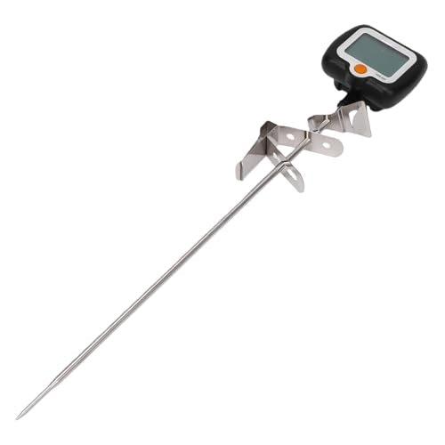GOTOTOP Digital Candy Thermometer, 304 Stainless Steel Cooking Thermometer with Large LCD, 58F to 572F Readings, Hold Function for Candy Jam Chocolate Frying Oil and Home Cooks (KT Black English