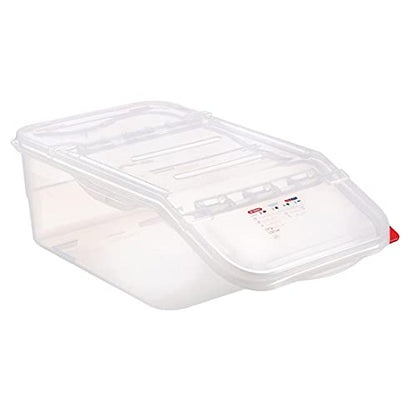 Araven Ingredient Bin, Storage Container for Large Quantity Ingredients, Use in Commercial or Home Kitchen, 6 Gallons, 1 Count, White