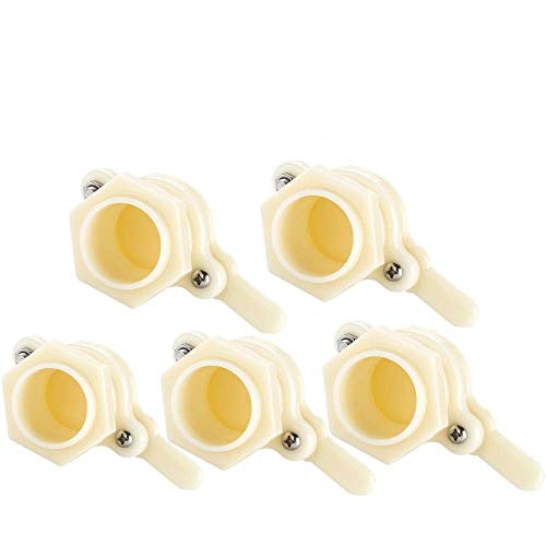 ZffXH 3/5/10 Pcs Beekeeping Honey Bucket Valve, Honey Bucket Spout Gate, Honey Bee Gate Valve for 5 Gallon Bucket