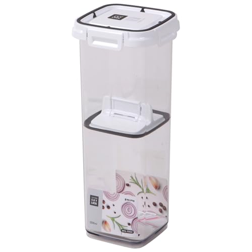 Pickle keeper Press Plate Food Storage Container Organizer for Kimchi Sauerkraut Fermentaion Airtight Lid Locking for Preserved Food (2200ml / 0.6 gal) - size: 2200ml / 0.6 gal