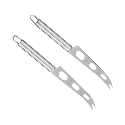 MERRYHAPY 2pcs Stainless Steel Cheese Knife Cheese Spatula for Baking Butter and Use Lightweight Kitchen Tool Dishwasher Safe Resistant Design