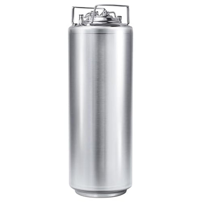 TMCRAFT 6.5 Gallon Ball Lock Keg, Stainless Steel Double Ball Lock Post Corny Keg with Quick Disconnect Set for Home-brewing(24.5L)